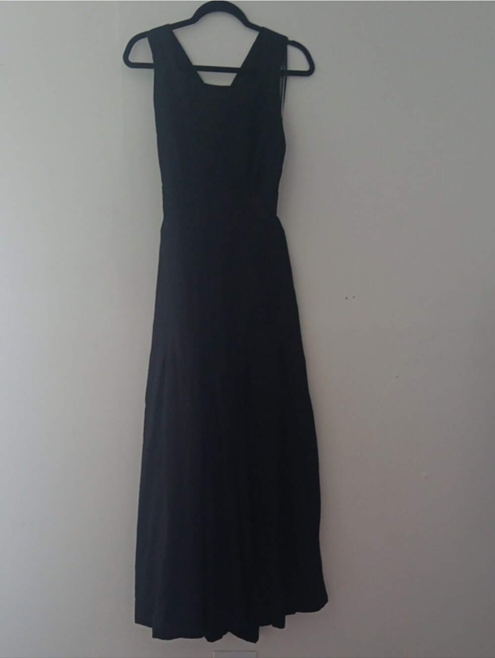 Rachel Zoe Linen Criss Cross Strap Back Pleated Maxi Dress #3781 - Picture 9 of 10